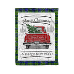 Tartan Blanket Vintage Red Truck with Christmas Tree Family Scottish Clan Dixon plaid blanket, red plaid blanket, buffalo plaid blanket, green plaid blanket, plaid fleece blanket, blue plaid blanket, red tartan blanket, tartan plaid blanket, black and white plaid blanket, , christmas plaid blanket, orange plaid blanket, tartan plaid throw blanket, pink plaid blanket, brown plaid blanket, buffalo check blanket