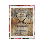 Scotstee Shop - Personalized Gift Letter Cute Wife To My Husband Gift, Family Gift Fleece Blanket