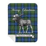 Scotstee Shop Plaid Tartan Blanket With Moose Clan MacLaren Ancient Plaid Blanket, plaid blanket australia,plaid blanket canada,plaid christmas blanket,plaid fleece sherpa blanket,plaid sherpa blanket canada,plaid sherpa blanket lipstick,plaid sherpa blanket pink,plaid sherpa blanket queen