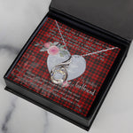Rising Phoenix Necklace - Valentine Necklace Clan Hogg Tartan Gift for Girlfriend, Gift for My Wife Rising Phoenix Necklace