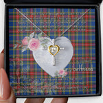 Gift For My Beautiful Girlfriend Necklace Valentine Necklace Clan MacBeth Modern Tartan Cross Dancing Necklace Scottish Tartan Jewelry