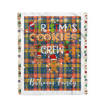 Personalized Gift Tartan Plaid Blanket Clan Buchanan Ancient With Christmas Cookie Baking Crew Christmas Gift Blanket, Plaid Blanket, Christmas Fleece Blanket, Christmas Blanket, Tartan Blanket, Scottish Blanket, Scotland Blanket, Family Name Blanket, Custom Blanket, Personalized Blanket