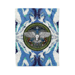 Scotstee Shop - Scotstee Shop Blanket Ayahuasca Owl Bird Hippie Fleece Blanket