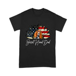 Vintage USA Best Basset Hound Dad Ever American Flag 4th Of July Shirt - Scotstee Shop