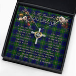To My Beautiful Soulmate Necklace In Your Eyes I Have Found My Home Clan Marjoribanks Modern Tartan Cross Dancing Necklace