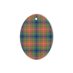Wilson Tartan Oval Ornaments, Christmas Tree Ornament, Plaid Christmas Ornaments, Ceramic Oval Christmas Tree Decoration, Tartan Oval Ornaments, Christmas Tree Ornament, Plaid Christmas Ornaments, Ceramic Oval Christmas Tree Decoration