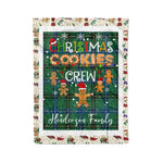 Personalized Gift Tartan Plaid Blanket Clan Henderson With Christmas Cookie Baking Crew Christmas Gift Blanket, Plaid Blanket, Christmas Fleece Blanket, Christmas Blanket, Tartan Blanket, Scottish Blanket, Scotland Blanket, Family Name Blanket, Custom Blanket, Personalized Blanket