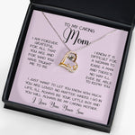 Gift For Caring Mom Form Son, To My Mom Necklace Gift For Mother's Day Forever Love Necklace