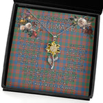 To My Beautiful Soulmate Sunflower Necklace In Your Eyes I Have Found My Home Clan MacIntyre Ancient Tartan Jewelry For Girlfriend, Tartan Sunflower Pendant Necklace, Scottish Tartan Jewelry, valentine necklace, necklace girlfriend, necklace for wife, cute necklaces for girlfriend, jewelry for girlfriend, to my soulmate necklace, to my future wife necklace