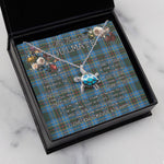 Sea Turtle Necklace To My Beautiful Soulmate Necklace In Your Eyes I Have Found My Home Clan Cockburn Tartan Blue Turtle Necklace
