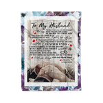 Scotstee Shop - Personalized Gift Letter To My Husband Home Decor Present Love You In You Hands Love Gifts Fleece Blanket