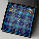 To My Beautiful Soulmate Necklace In Your Eyes I Have Found My Home Clan McKerrell Tartan Crown Pendant Necklace