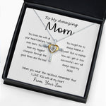 Cross Dancing Necklace - Mom Necklace - Gift For Mom From Son - You Have Been My Biggest Champion Mother's Day Gift