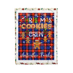 Personalized Gift Tartan Plaid Blanket Clan Anstruther With Christmas Cookie Baking Crew Christmas Gift Blanket, Plaid Blanket, Christmas Fleece Blanket, Christmas Blanket, Tartan Blanket, Scottish Blanket, Scotland Blanket, Family Name Blanket, Custom Blanket, Personalized Blanket