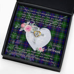 Gift For My Beautiful Girlfriend Necklace Valentine Necklace Clan MacThomas Tartan Cross Dancing Necklace Scottish Tartan Jewelry