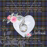 Rising Phoenix Necklace - Valentine Necklace Clan Fletcher of Dunans Tartan Gift for Girlfriend, Gift for My Wife Rising Phoenix Necklace