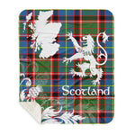 Sherpa Blanket - Tartan Blanket Thistle and Lion Scottish Clan Stirling Plaid Blanket, plaid sherpa blanket queen,purple sherpa blanket,queen sherpa blanket,queen size sherpa blanket,red sherpa blanket,scottish tartan blankets,sherpa blanket,sherpa christmas blanket