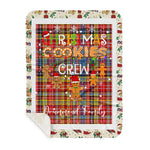 Personalized Gift Tartan Plaid Blanket Clan Drummond Of Strathallan With Christmas Cookie Baking Crew Christmas Gift Sherpa Blanket, tartan sherpa blanket,buffalo plaid sherpa blanket,christmas sherpa blanket,Christmas Throw Blanket,green plaid sherpa blanket,green sherpa blanket
