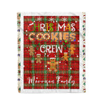 Fleece Blanket - Personalized Gift Tartan Plaid Blanket Clan Morrison Modern With Christmas Cookie Baking Crew Christmas Gift Fleece Blanket