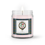 Soy Wax Candle - Buffalo Plaid Candle Clan Crest Badge Aiton Hunting Tartan Plaid Soy Wax Candle, oil candle, candle handmade, wax candle, soy wax, nature wax, natural soy wax, natural soy candles, natural candle