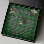 To My Beautiful Soulmate Necklace In Your Eyes I Have Found My Home Clan Logie Tartan Crown Pendant Necklace