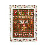 Personalized Gift Tartan Plaid Blanket Clan Bruce Modern With Christmas Cookie Baking Crew Christmas Gift Blanket, Plaid Blanket, Christmas Fleece Blanket, Christmas Blanket, Tartan Blanket, Scottish Blanket, Scotland Blanket, Family Name Blanket, Custom Blanket, Personalized Blanket