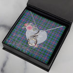 Rising Phoenix Necklace - Valentine Necklace Clan Ralston Tartan Gift for Girlfriend, Gift for My Wife Rising Phoenix Necklace