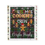 Personalized Gift Tartan Plaid Blanket Clan Crosbie With Christmas Cookie Baking Crew Christmas Gift Blanket, Plaid Blanket, Christmas Fleece Blanket, Christmas Blanket, Tartan Blanket, Scottish Blanket, Scotland Blanket, Family Name Blanket, Custom Blanket, Personalized Blanket