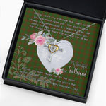 Gift For My Beautiful Girlfriend Necklace Valentine Necklace Clan MacAlister Hunting Tartan Cross Dancing Necklace Scottish Tartan Jewelry