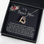 To My Bonus Mom Necklace, Thank You For Everything Mother's Day Gift For Mom Forever Love Necklace