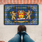 Doormat - Tartan Door Mat The Family Edmonstone Welcome Mat, Plaid Doormat Scottish