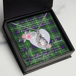 Rising Phoenix Necklace - Valentine Necklace Clan Donald MacDonald Tartan Gift for Girlfriend, Gift for My Wife Rising Phoenix Necklace