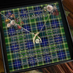 To My Beautiful Soulmate Necklace In Your Eyes I Have Found My Home Clan MacKellar Tartan Wishbone Dancing Necklace