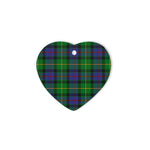 Tait Tartan Heart Ornaments, Christmas Tree Ornament, Plaid Christmas Ornaments, Ceramic Heart Christmas Tree Decoration, Christmas Ornament, Plaid Ornament, Tartan Ornament, Buffalo Plaid Ornament