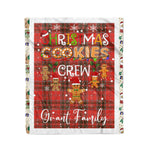 Personalized Gift Tartan Plaid Blanket Clan Grant of Rothiemurchus With Christmas Cookie Baking Crew Christmas Gift Blanket, Plaid Blanket, Christmas Fleece Blanket, Christmas Blanket, Tartan Blanket, Scottish Blanket, Scotland Blanket, Family Name Blanket, Custom Blanket, Personalized Blanket