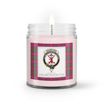 Soy Wax Candle - Buffalo Plaid Candle Clan Crest Badge Crawford Modern Tartan Plaid Soy Wax Candle, oil candle, candle handmade, wax candle, soy wax, nature wax, natural soy wax, natural soy candles, natural candle