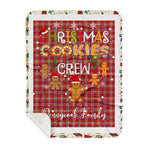 Personalized Gift Tartan Plaid Blanket Clan Pennington With Christmas Cookie Baking Crew Christmas Gift Sherpa Blanket, tartan sherpa blanket,buffalo plaid sherpa blanket,christmas sherpa blanket,Christmas Throw Blanket,green plaid sherpa blanket,green sherpa blanket