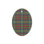 Shaw Green Modern Tartan Oval Ornaments, Christmas Tree Ornament, Plaid Christmas Ornaments, Ceramic Oval Christmas Tree Decoration, Tartan Oval Ornaments, Christmas Tree Ornament, Plaid Christmas Ornaments, Ceramic Oval Christmas Tree Decoration
