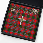 To My Beautiful Soulmate Necklace In Your Eyes I Have Found My Home Clan Rattray Tartan Cross Dancing Necklace