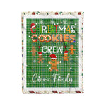 Personalized Gift Tartan Plaid Blanket Clan Currie With Christmas Cookie Baking Crew Christmas Gift Blanket, Plaid Blanket, Christmas Fleece Blanket, Christmas Blanket, Tartan Blanket, Scottish Blanket, Scotland Blanket, Family Name Blanket, Custom Blanket, Personalized Blanket