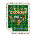 Personalized Gift Tartan Plaid Blanket Clan Henderson Ancient With Christmas Cookie Baking Crew Christmas Gift Sherpa Blanket, tartan sherpa blanket,buffalo plaid sherpa blanket,christmas sherpa blanket,Christmas Throw Blanket,green plaid sherpa blanket,green sherpa blanket
