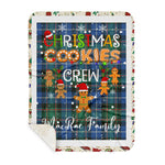 Personalized Gift Tartan Plaid Blanket Clan MacRae Hunting Ancient With Christmas Cookie Baking Crew Christmas Gift Sherpa Blanket, tartan sherpa blanket,buffalo plaid sherpa blanket,christmas sherpa blanket,Christmas Throw Blanket,green plaid sherpa blanket,green sherpa blanket