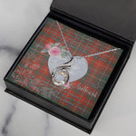 Rising Phoenix Necklace - Valentine Necklace Clan MacDougall Ancient Tartan Gift for Girlfriend, Gift for My Wife Rising Phoenix Necklace