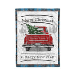 Tartan Blanket Vintage Red Truck with Christmas Tree Family Scottish Clan Garden plaid blanket, red plaid blanket, buffalo plaid blanket, green plaid blanket, plaid fleece blanket, blue plaid blanket, red tartan blanket, tartan plaid blanket, black and white plaid blanket, , christmas plaid blanket, orange plaid blanket, tartan plaid throw blanket, pink plaid blanket, brown plaid blanket, buffalo check blanket