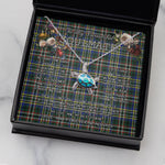 Sea Turtle Necklace To My Beautiful Soulmate Necklace In Your Eyes I Have Found My Home Clan Scott Green Modern Tartan Blue Turtle Necklace
