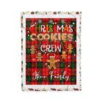Personalized Gift Tartan Plaid Blanket Clan Kerr With Christmas Cookie Baking Crew Christmas Gift Blanket, Plaid Blanket, Christmas Fleece Blanket, Christmas Blanket, Tartan Blanket, Scottish Blanket, Scotland Blanket, Family Name Blanket, Custom Blanket, Personalized Blanket