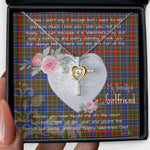 Gift For My Beautiful Girlfriend Necklace Valentine Necklace Clan Bethune Tartan Cross Dancing Necklace Scottish Tartan Jewelry