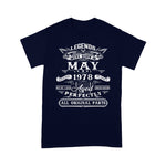 Scotstee Shop - 43rd Birthday Vintage For Legends Born In May 1978 Birthday Shirt Vintage 1978 Shirt