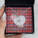 Rising Phoenix Necklace - Valentine Necklace Clan Preston Tartan Gift for Girlfriend, Gift for My Wife Rising Phoenix Necklace