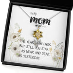 Sunflower Pendant Necklace - Mom Necklace Gift - Love You Always And Forever - Mother's Day Gift